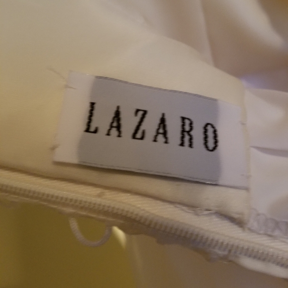 Lazaro Designer Bridal Gown Street Size 4-6 - Picture 8 of 8
